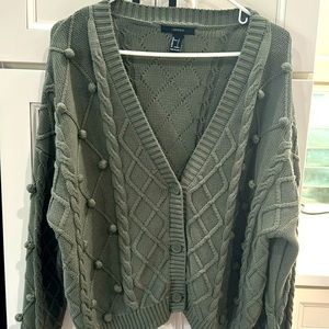 Forever 21 Sage colored cardigan